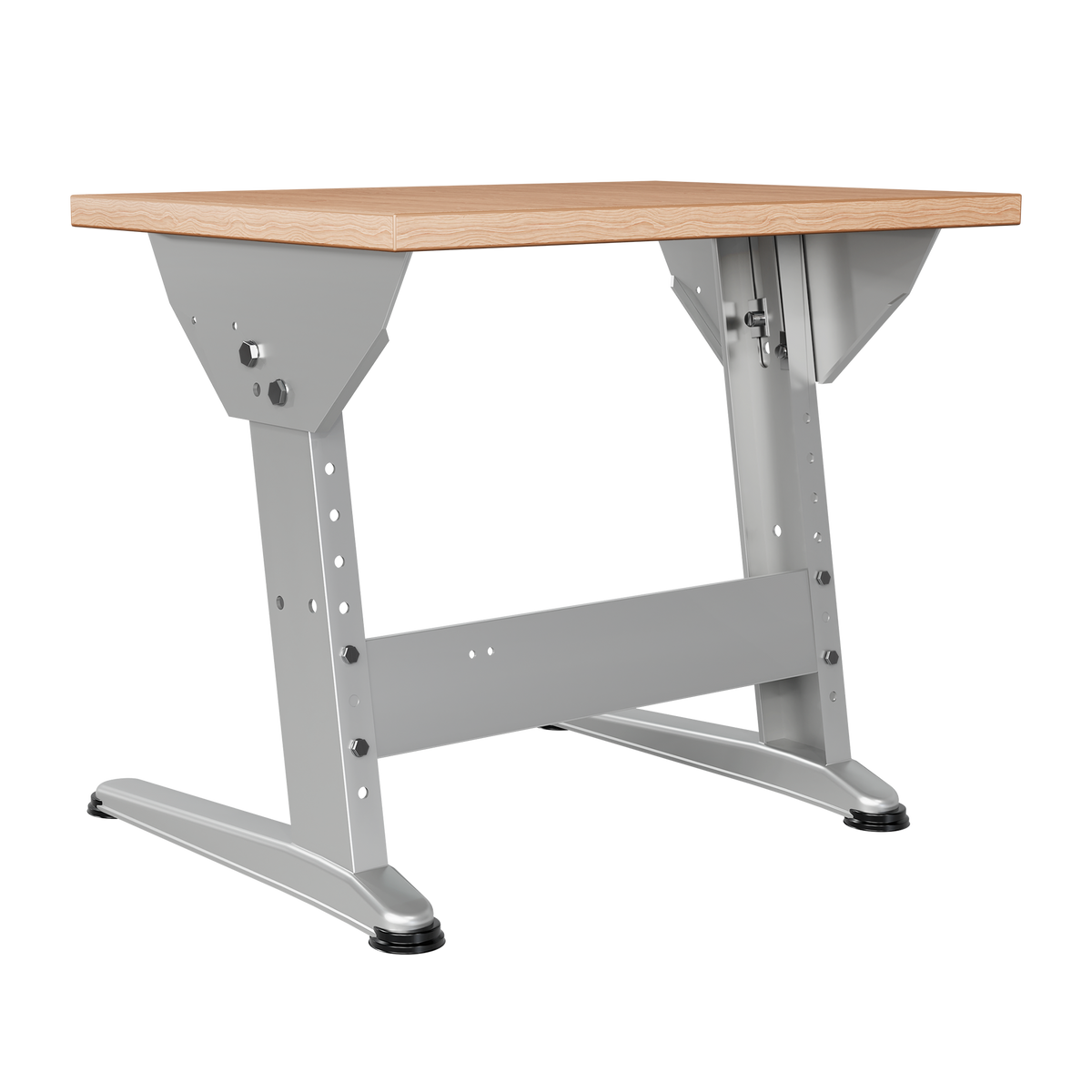 Einzelschreibtisch | 70 × 50 cm | Buche / Silbergrau