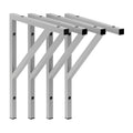 Stützwinkel Stahl | 53 x 45,5 cm | Silber (4er-Set)