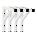 Konsole Stahl | 53 x 45,5 cm | Weiß (2er-Set)