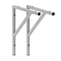 Winkelträger Stahl | 53 x 45,5 cm | Silber (2er-Set)